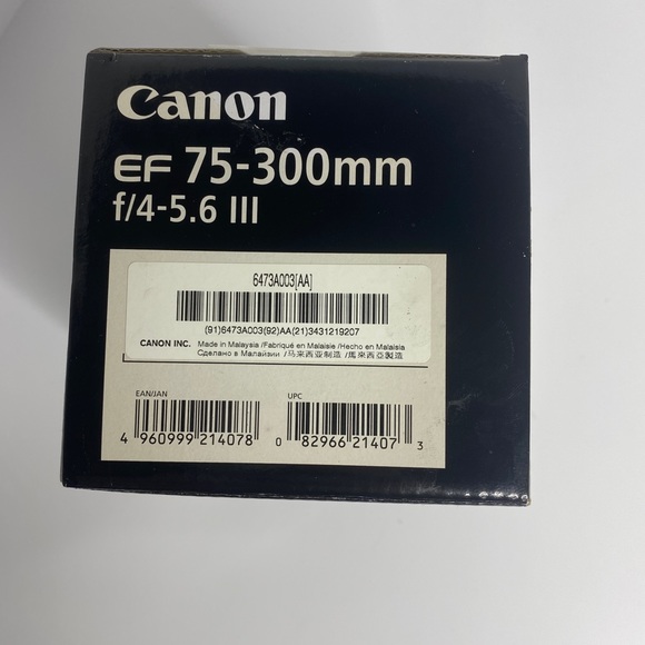 BRAND NEW Cannon DSLR Lens 75-300mm III - Picture 4 of 16